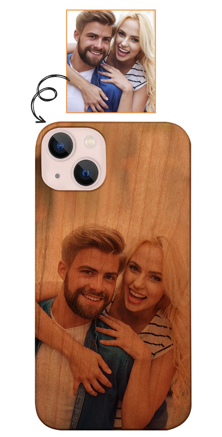 Custom Wood Phone Case for iPhone 15 Series