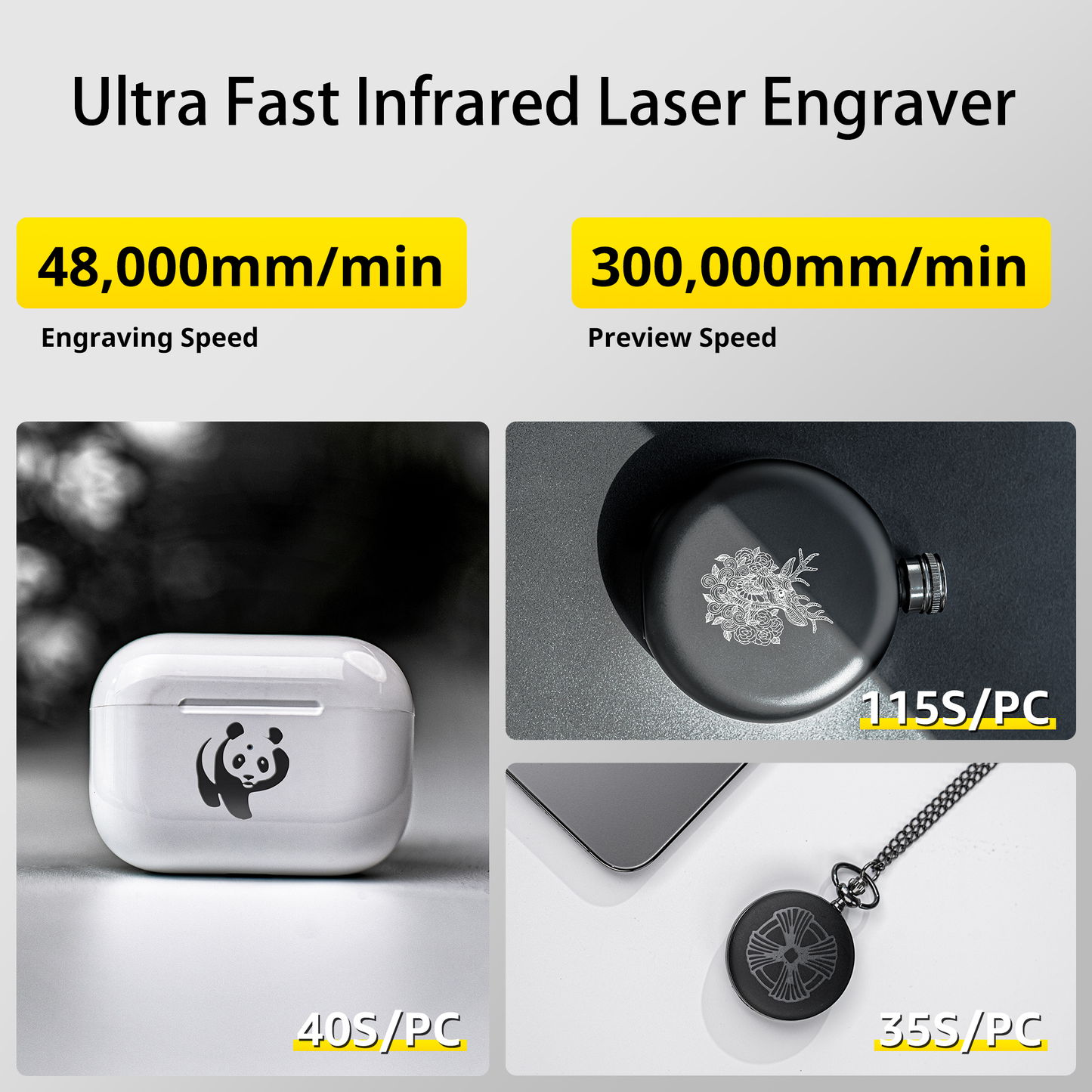 LaserPecker LP3 - High Precision Metal & Plastic Laser Engraver for iPhone 15/iPhone 15 Plus/iPhone 15 Pro/iPhone 15 Pro Max/iPhone 14/
    iPhone 14 Plus/iPhone 14 Pro/iPhone 14 Pro Max/iPhone 13/iPhone 13 Mini/
    iPhone 13 Pro/iPhone 13 Pro Max/iPhone 12 Mini/iPhone 12/
    iPhone 12 Pro Max/iPhone 11/iPhone 11 Pro/iPhone 11 Pro Max/iPhone X/Xs Universal/iPhone XR/iPhone Xs Max/
    Samsung S23/Samsung S23 Plus/Samsung S23 Ultra/Samsung S22/Samsung S22 Plus/Samsung S22 Ultra/Samsung S21