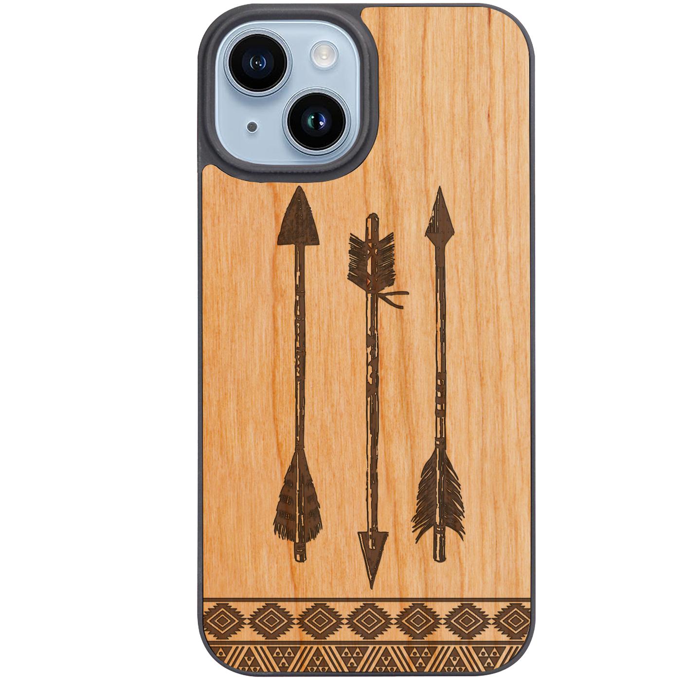 Arrows 1 - Engraved Phone Case