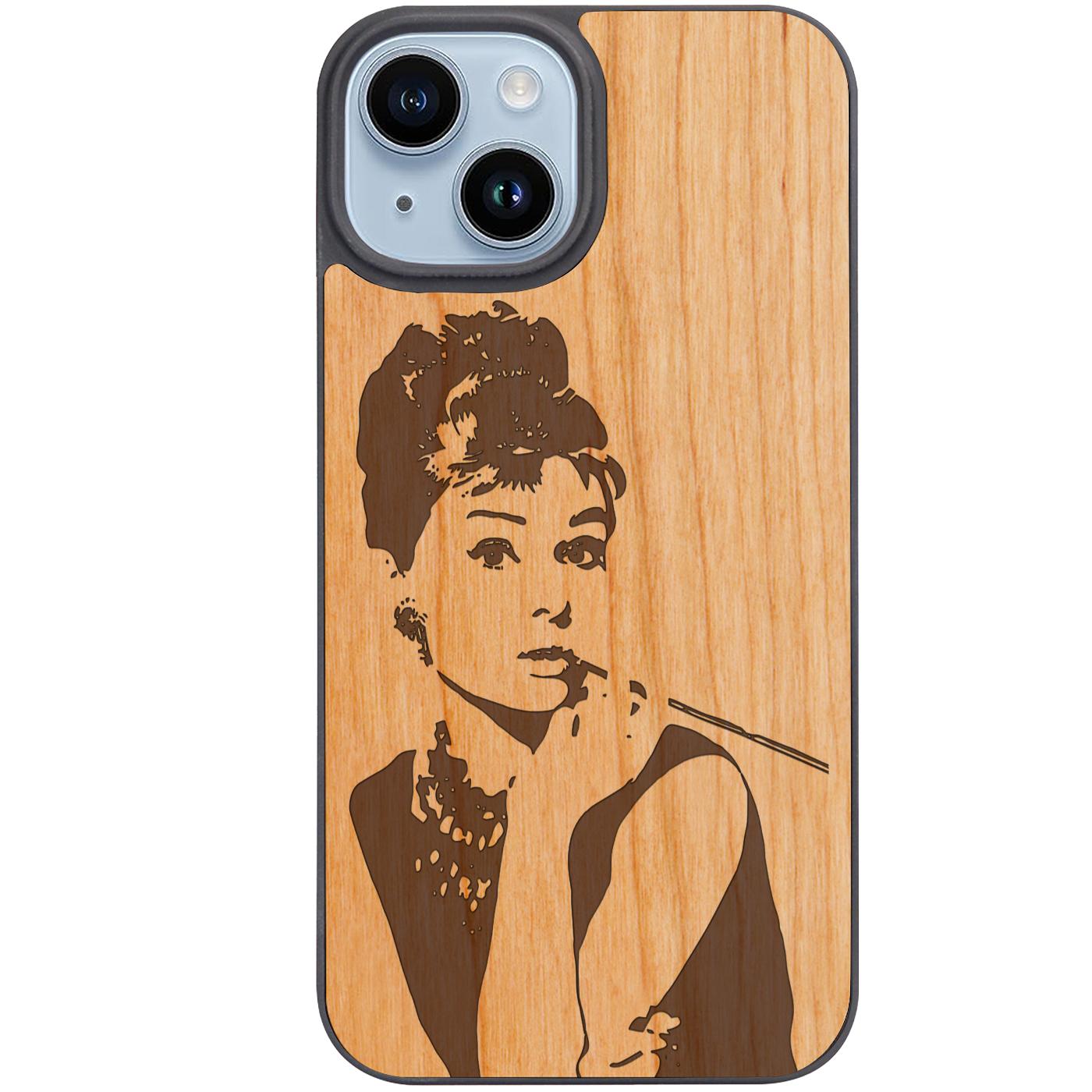 Audrey Hepburn - Engraved Phone Case