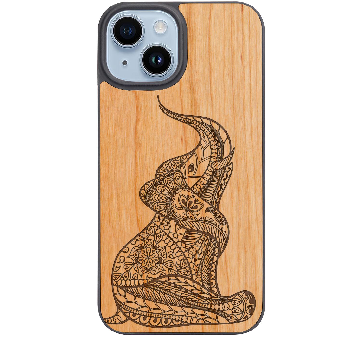 Baby Elephant - Engraved Phone Case