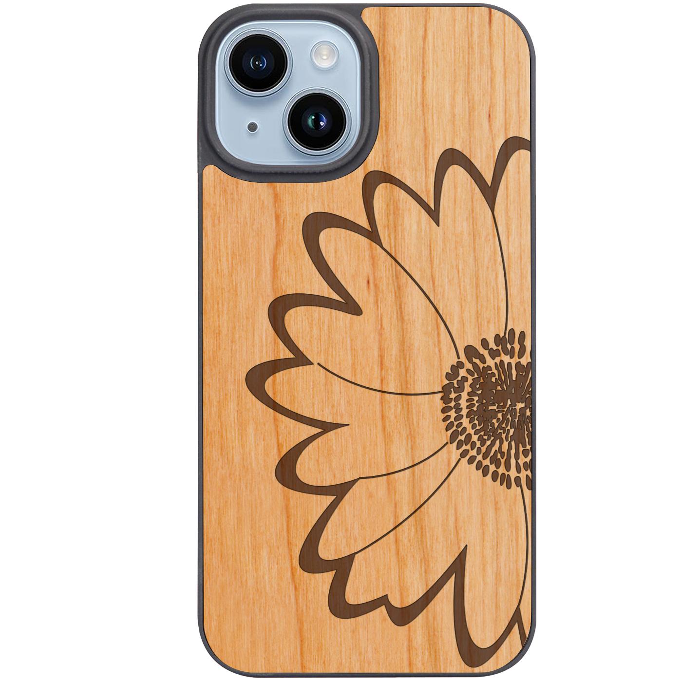 Big Flower - Engraved Phone Case