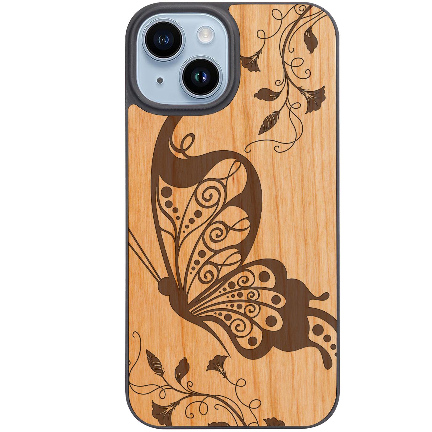 Buckeye Butterfly - Engraved Phone Case