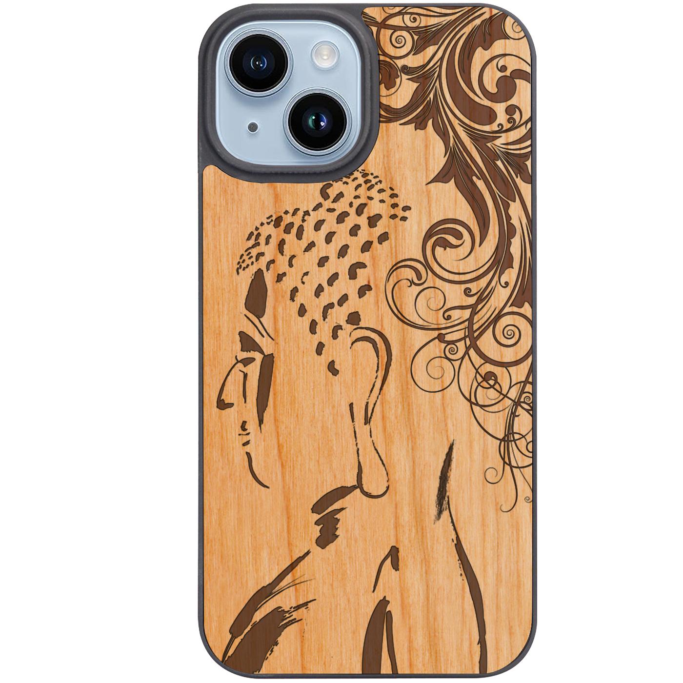 Buddha Side Mandala - Engraved Phone Case