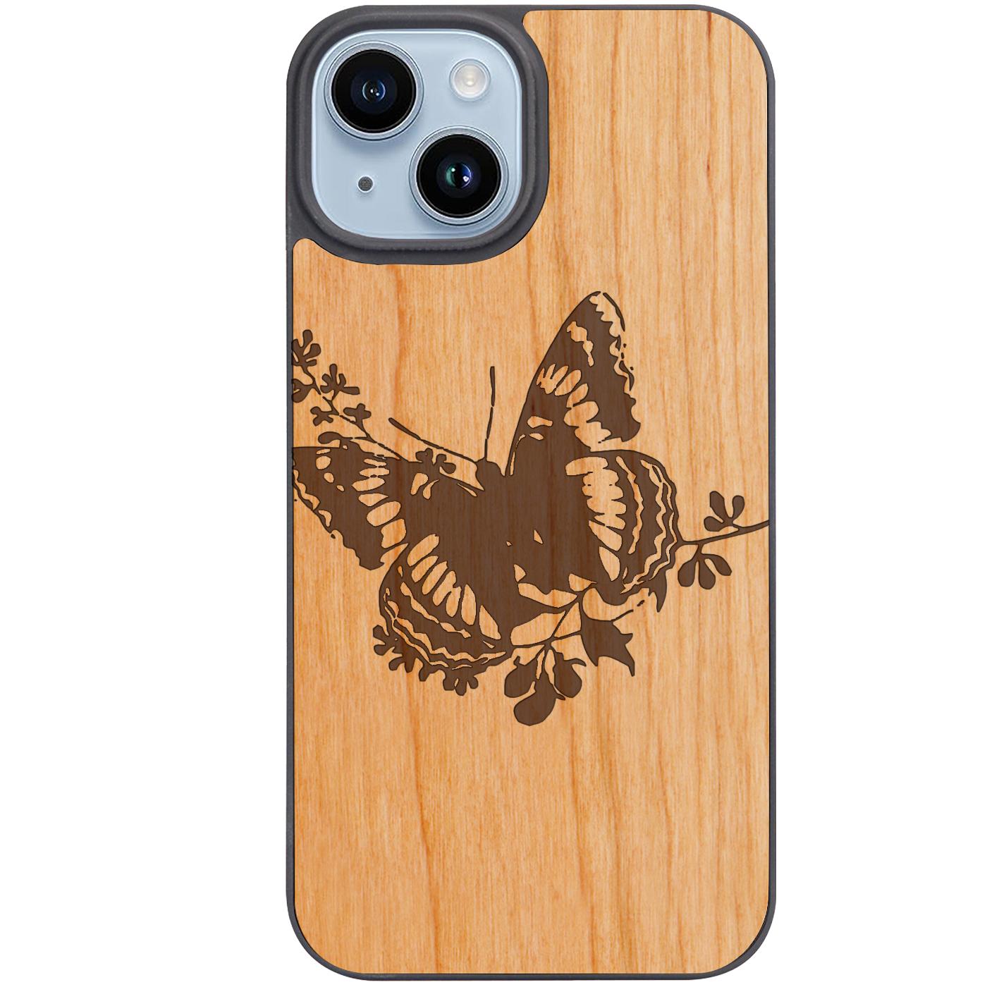 Butterfly 2 - Engraved Phone Case