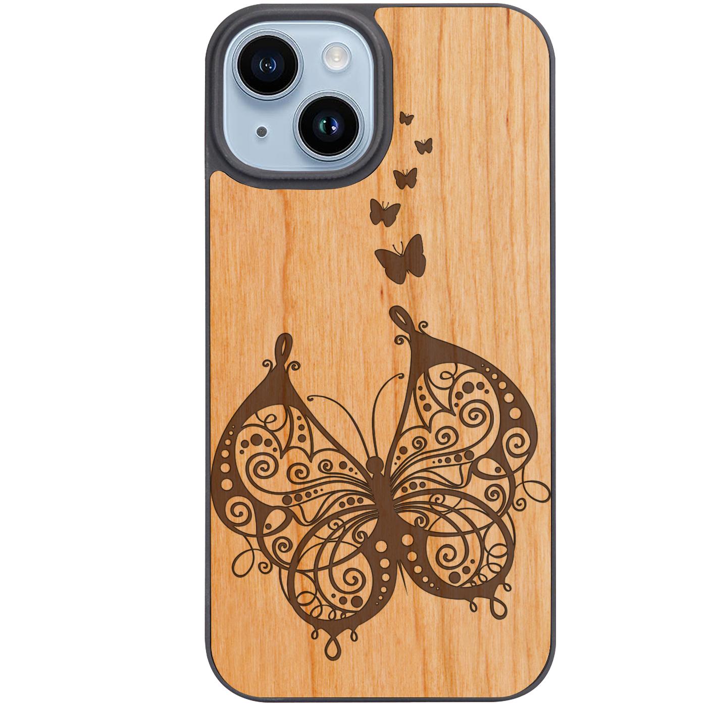 Butterfly Family - Engraved Phone Case