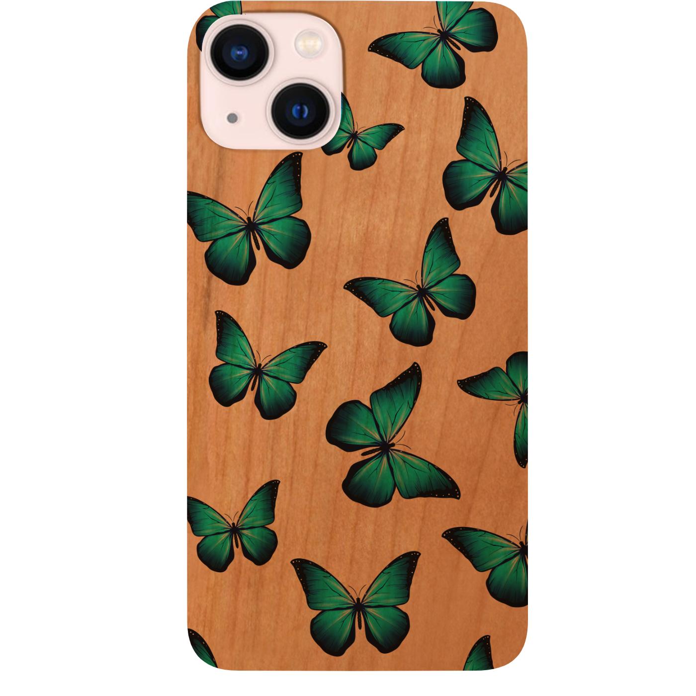 Cute Butterfly Pattern Soft Phone Case With Wireless Charging For