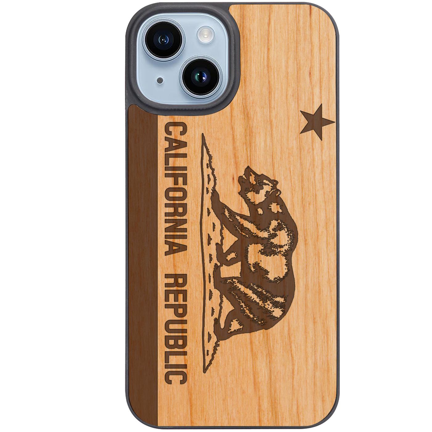 California Flag - Engraved Phone Case