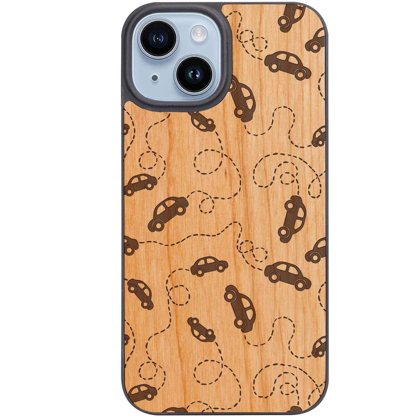 Car Pattern - Engraved Phone Case