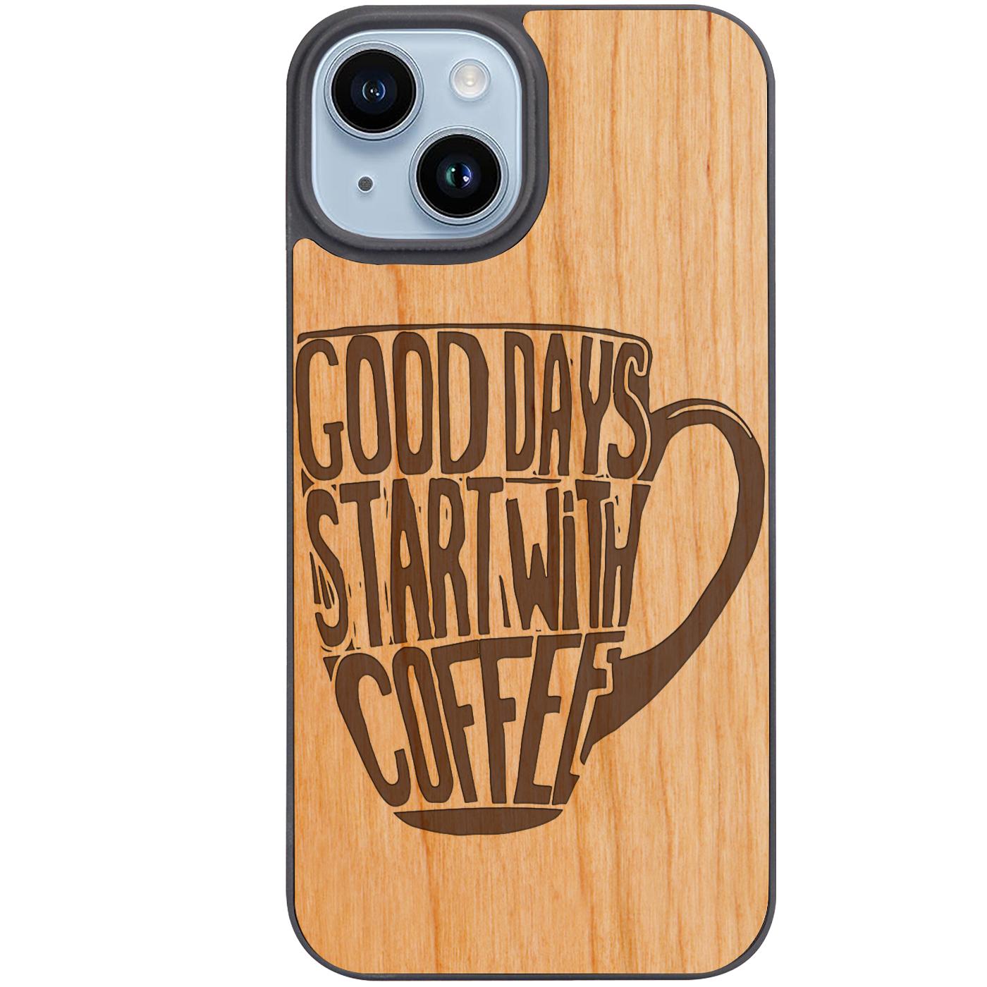 Coffee Cup - Engraved Phone Case