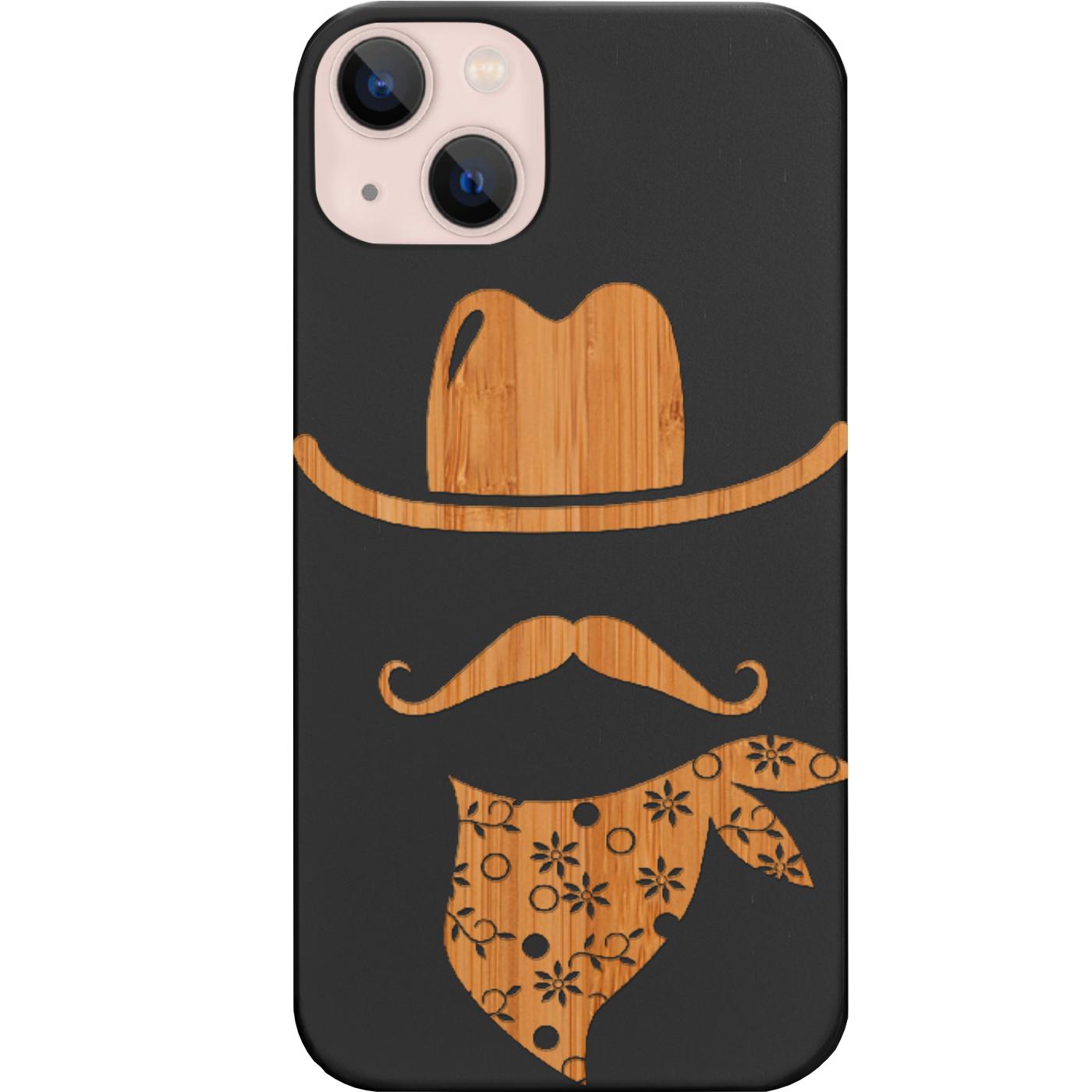 Cowboy Icon - Engraved Phone Case