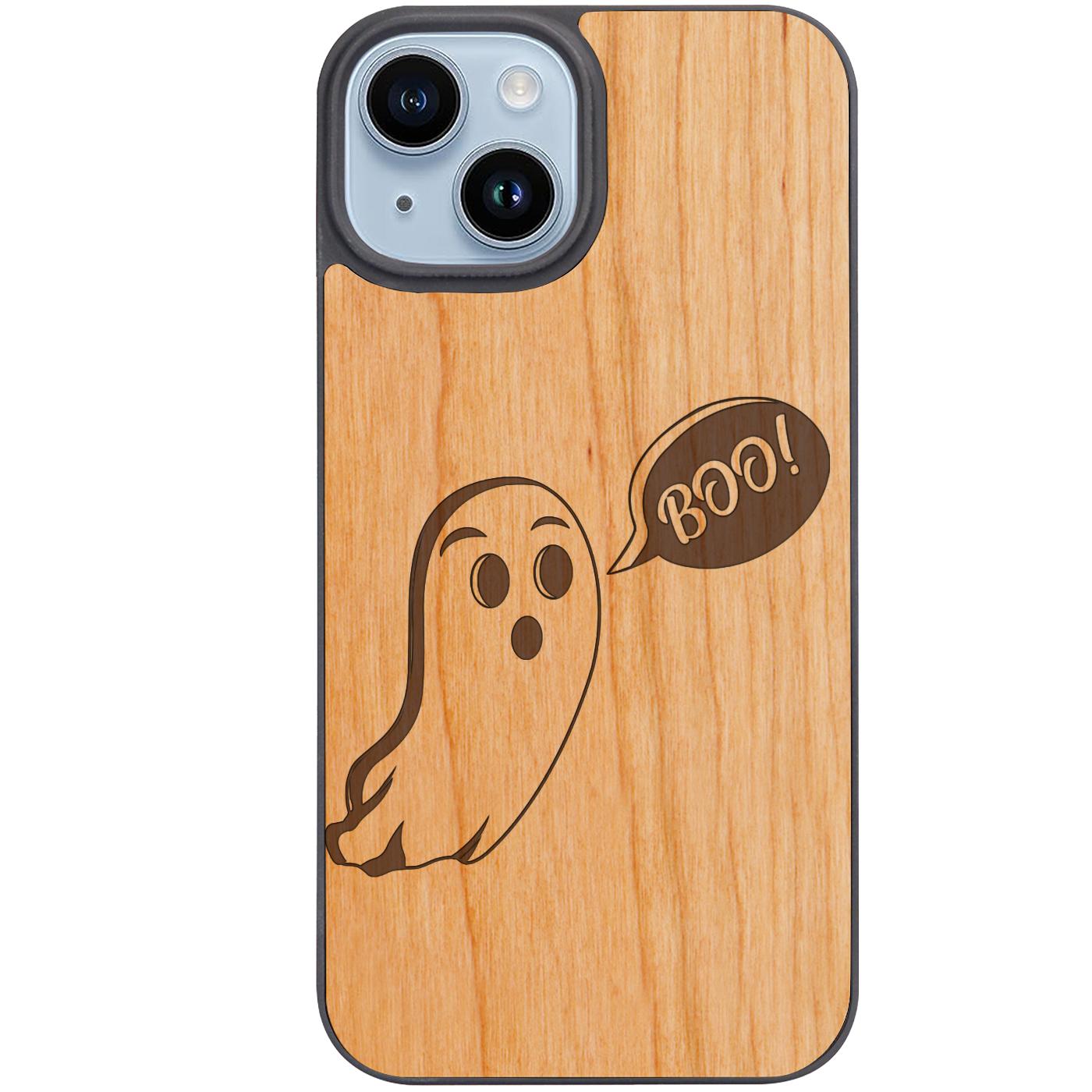 Cute Ghost 2 - Engraved Phone Case