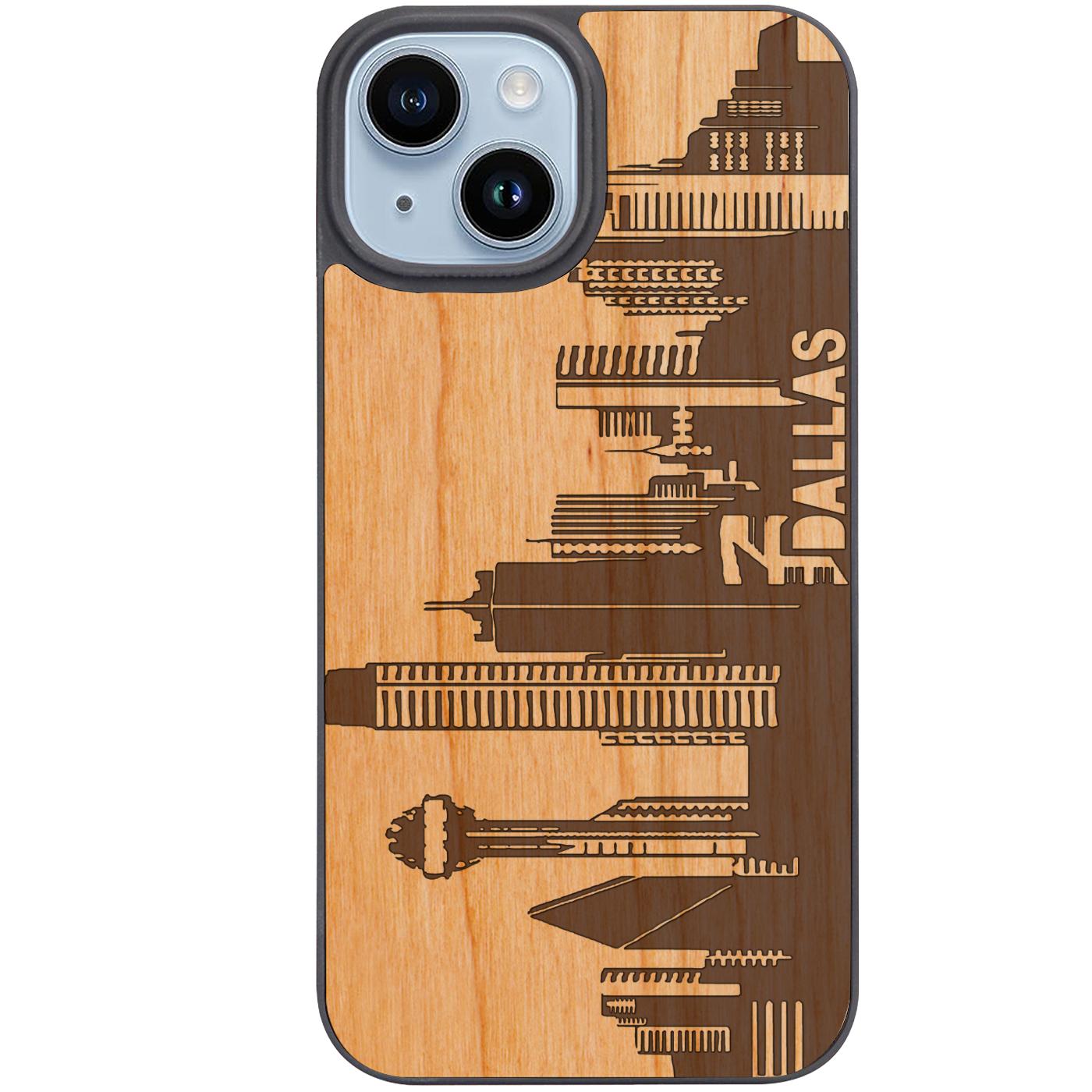 Dallas City - Engraved Phone Case