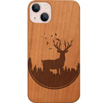 Deer in Jungle - Engraved Phone Case