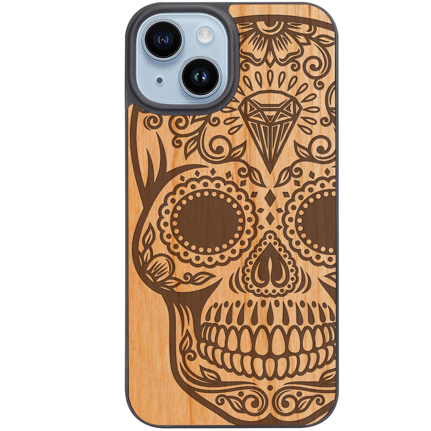 Diamond Skull - Engraved Phone Case