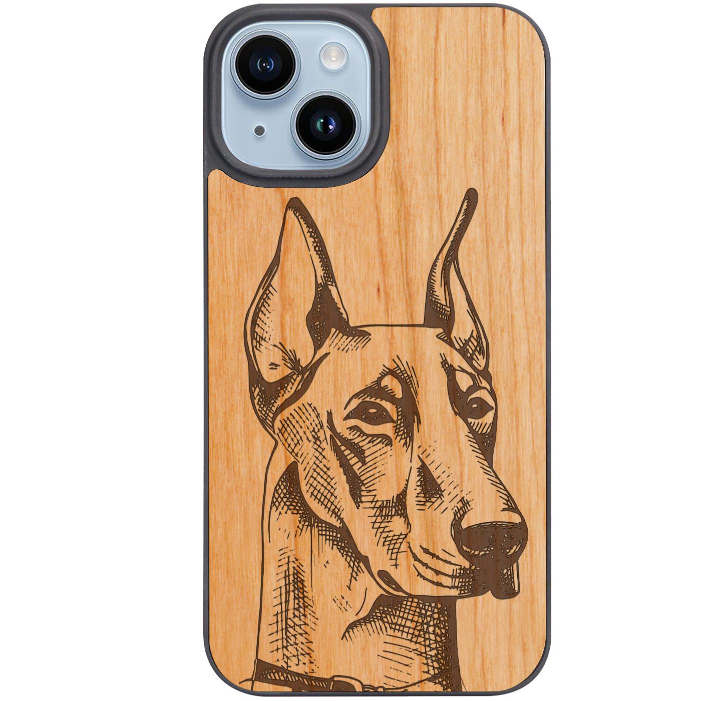 Doberman - Engraved Phone Case