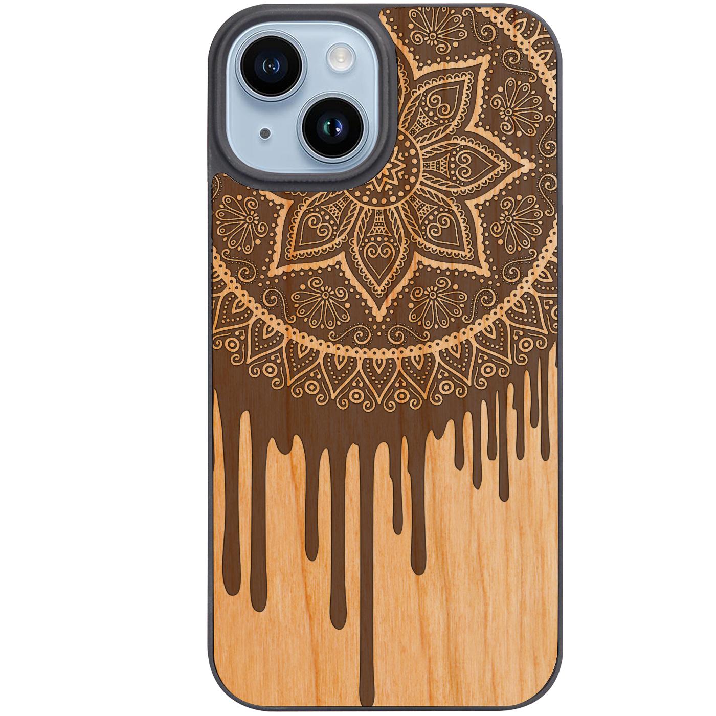 Dripping Mandala - Engraved Phone Case