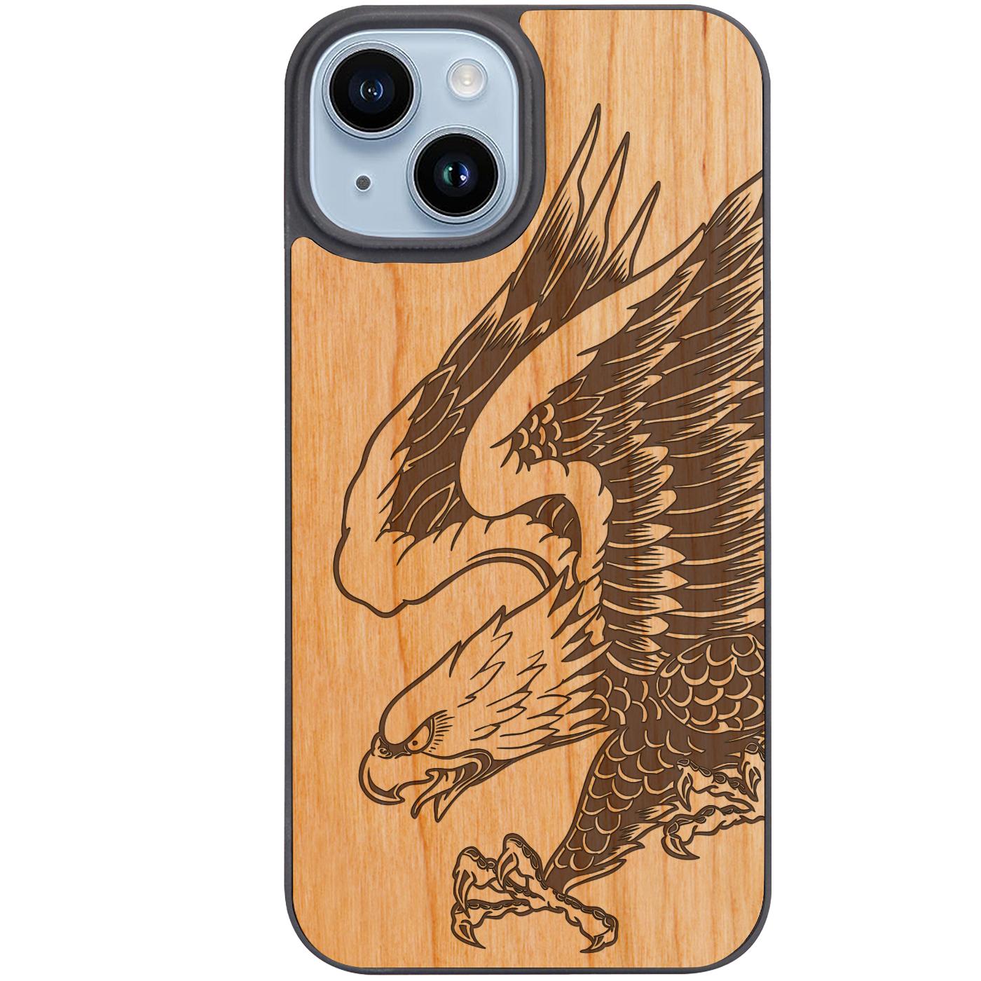 Eagle Attack - Engraved Phone Case