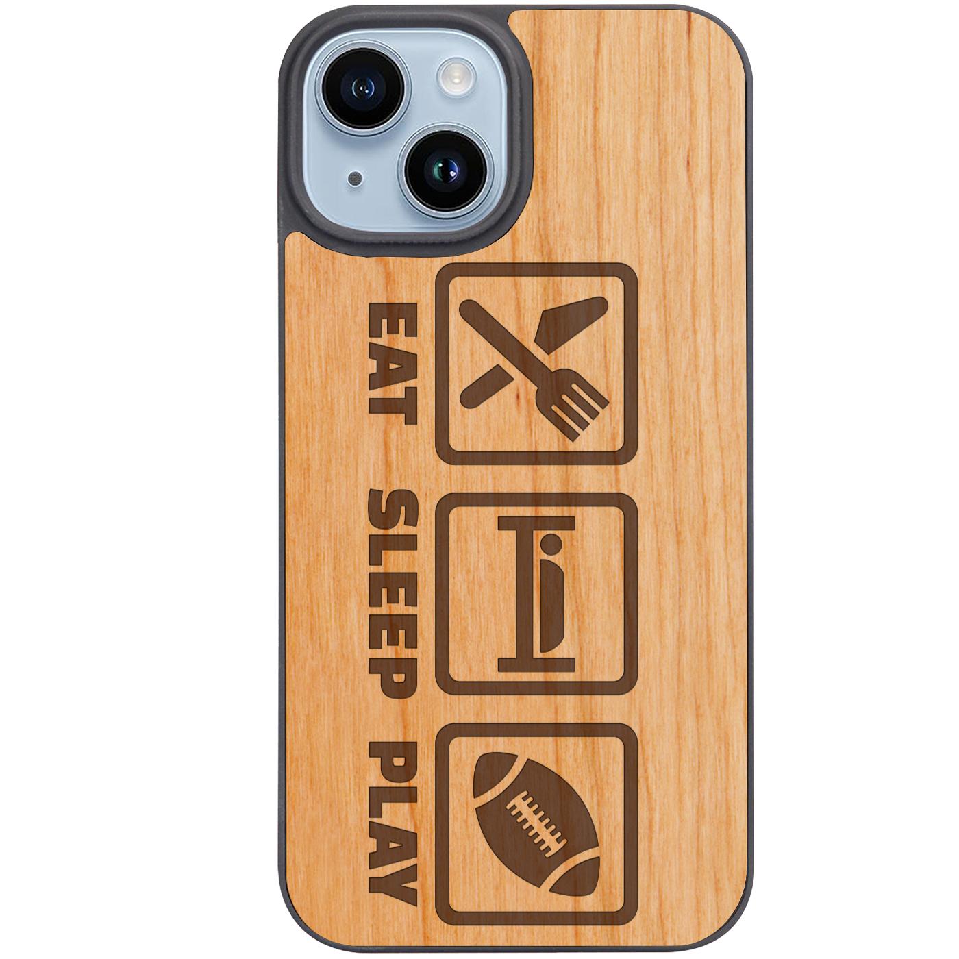 Eat Sleep Play - Engraved Phone Case