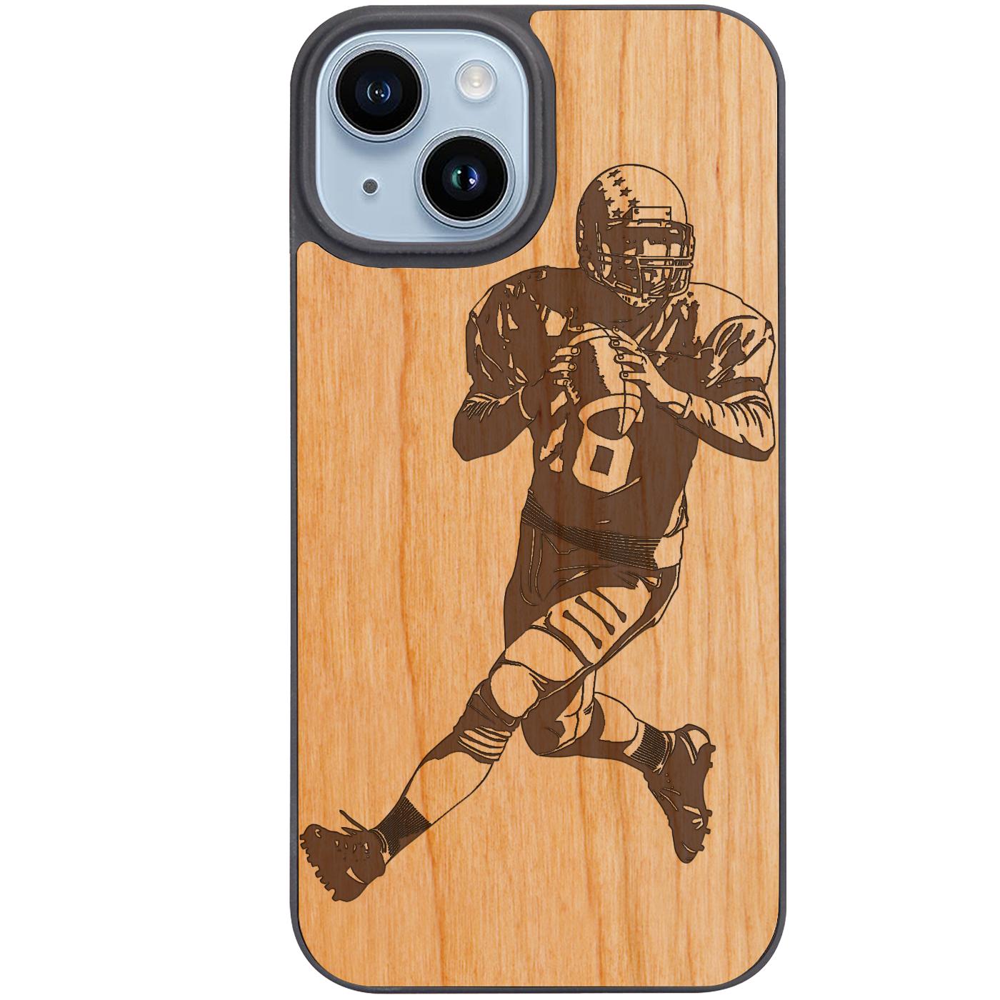 Football Player - Engraved Phone Case