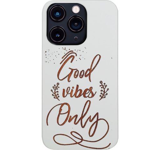 Good Vibes Only - Engraved Phone Case for iPhone 15/iPhone 15 Plus/iPhone 15 Pro/iPhone 15 Pro Max/iPhone 14/
    iPhone 14 Plus/iPhone 14 Pro/iPhone 14 Pro Max/iPhone 13/iPhone 13 Mini/
    iPhone 13 Pro/iPhone 13 Pro Max/iPhone 12 Mini/iPhone 12/
    iPhone 12 Pro Max/iPhone 11/iPhone 11 Pro/iPhone 11 Pro Max/iPhone X/Xs Universal/iPhone XR/iPhone Xs Max/
    Samsung S23/Samsung S23 Plus/Samsung S23 Ultra/Samsung S22/Samsung S22 Plus/Samsung S22 Ultra/Samsung S21
