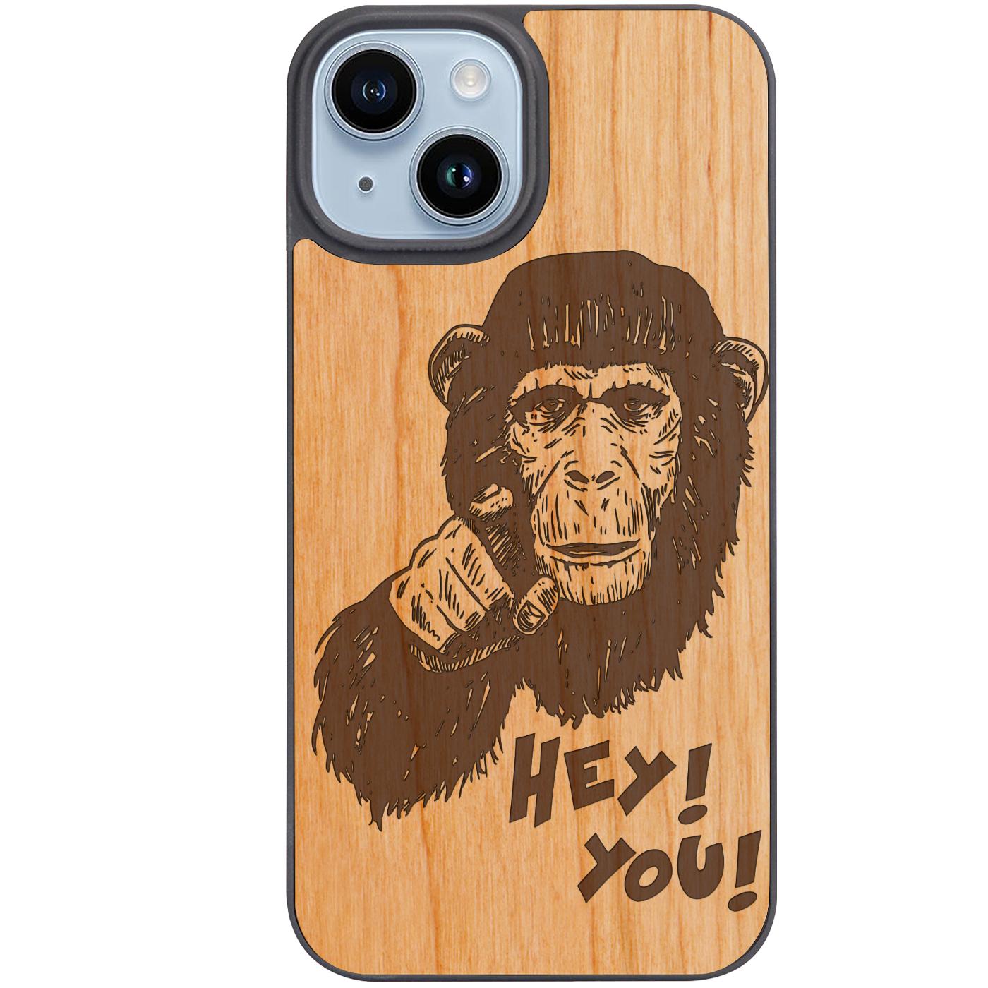 Gorilla Head - Engraved Phone Case