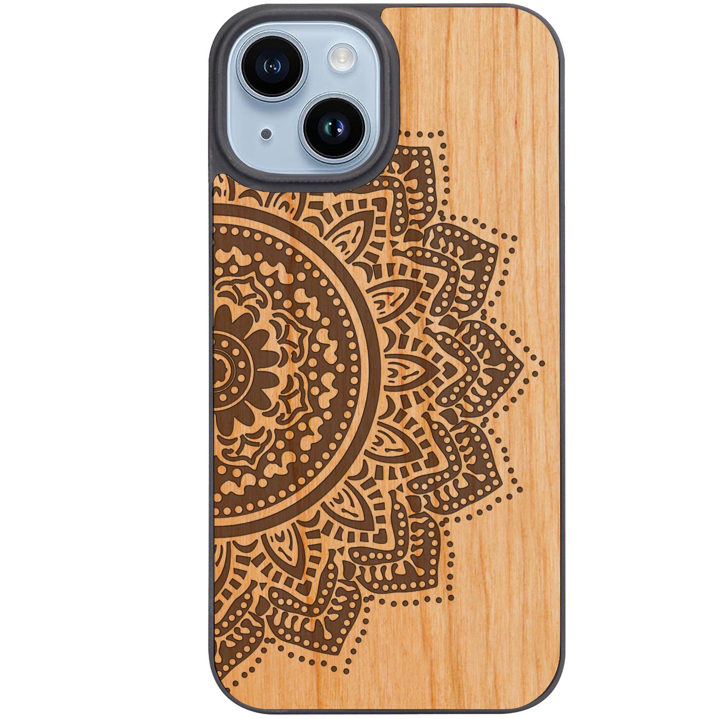 Half Mandala 1 - Engraved Phone Case