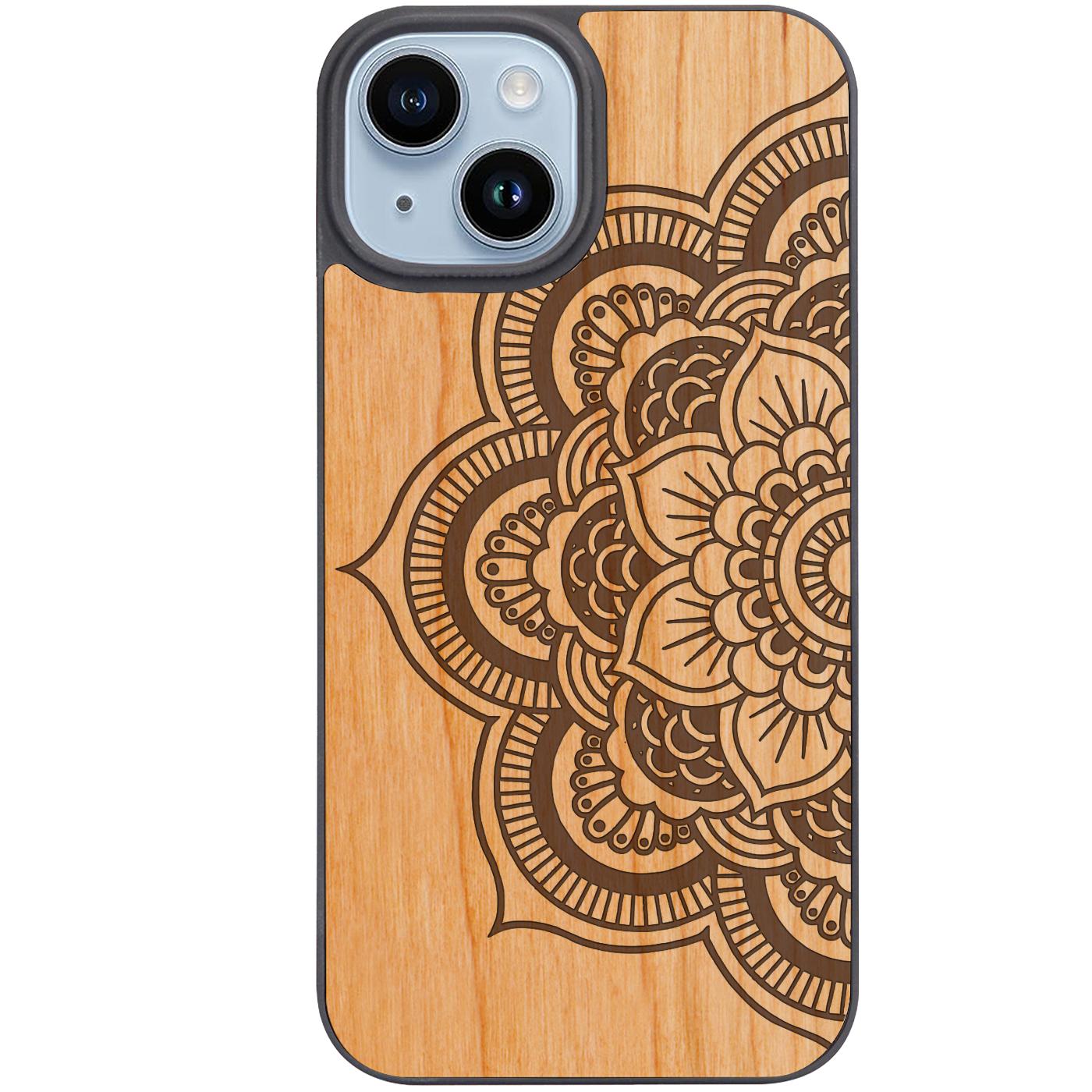 Half Mandala 2 - Engraved Phone Case