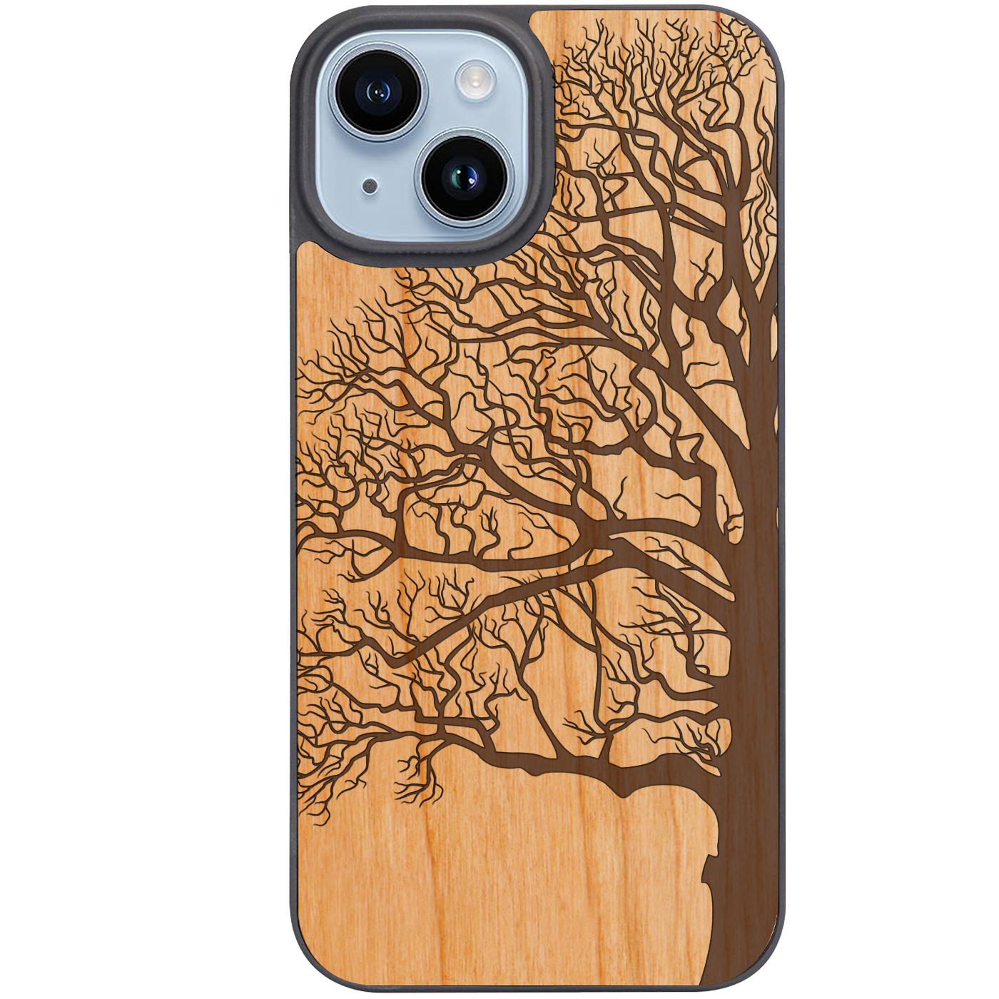 Half Tree - Engraved Phone Case
