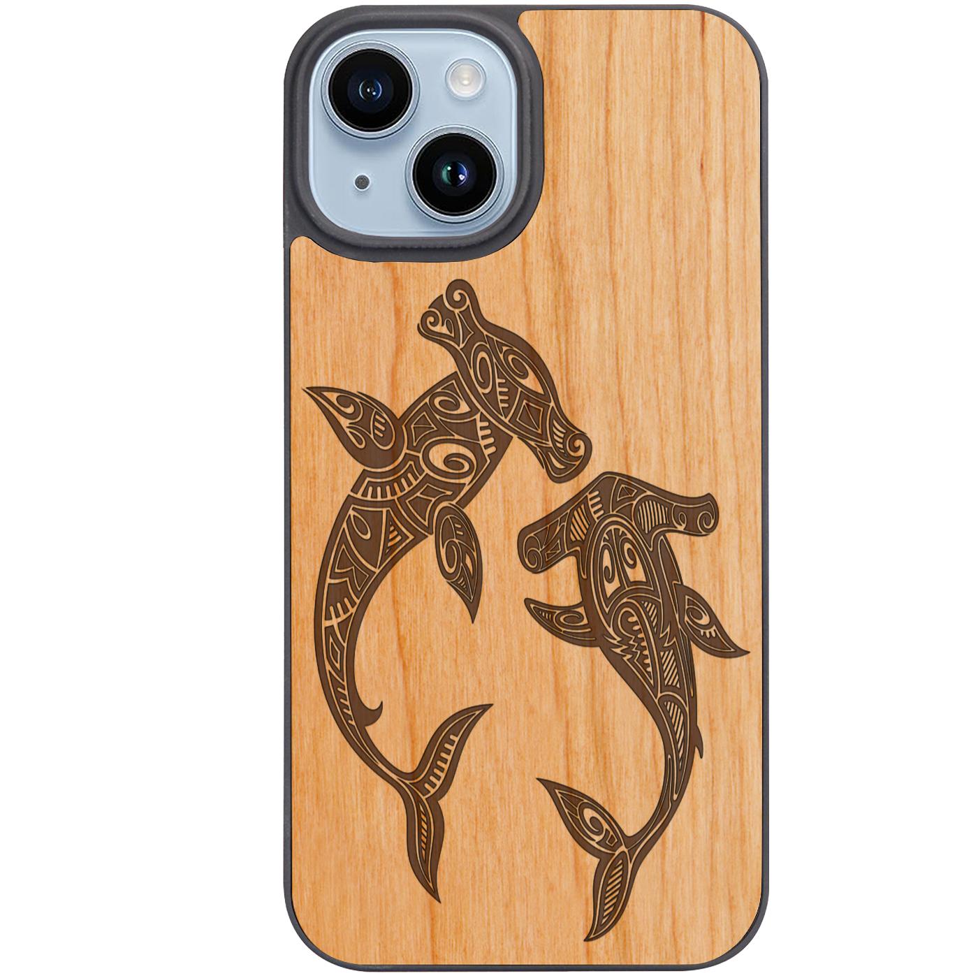 Hammerhead Shark - Engraved Phone Case