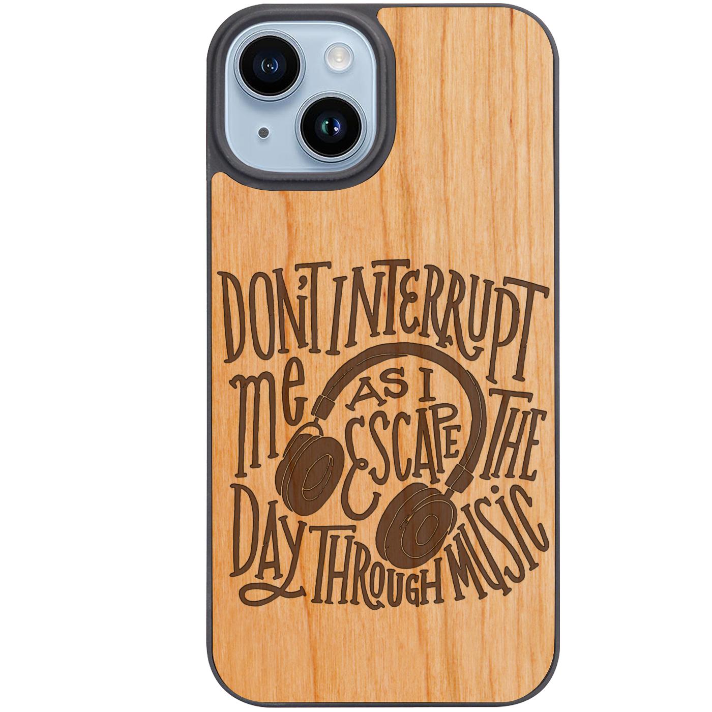 Headphones - Engraved Phone Case