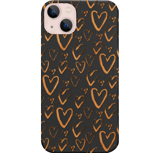 Heart Pattern - Engraved Phone Case for iPhone 15/iPhone 15 Plus/iPhone 15 Pro/iPhone 15 Pro Max/iPhone 14/
iPhone 14 Plus/iPhone 14 Pro/iPhone 14 Pro Max/iPhone 13/iPhone 13 Mini/
iPhone 13 Pro/iPhone 13 Pro Max/iPhone 12 Mini/iPhone 12/
iPhone 12 Pro Max/iPhone 11/iPhone 11 Pro/iPhone 11 Pro Max/iPhone X/Xs Universal/iPhone XR/iPhone Xs Max/
Samsung S23/Samsung S23 Plus/Samsung S23 Ultra/Samsung S22/Samsung S22 Plus/Samsung S22 Ultra/Samsung S21