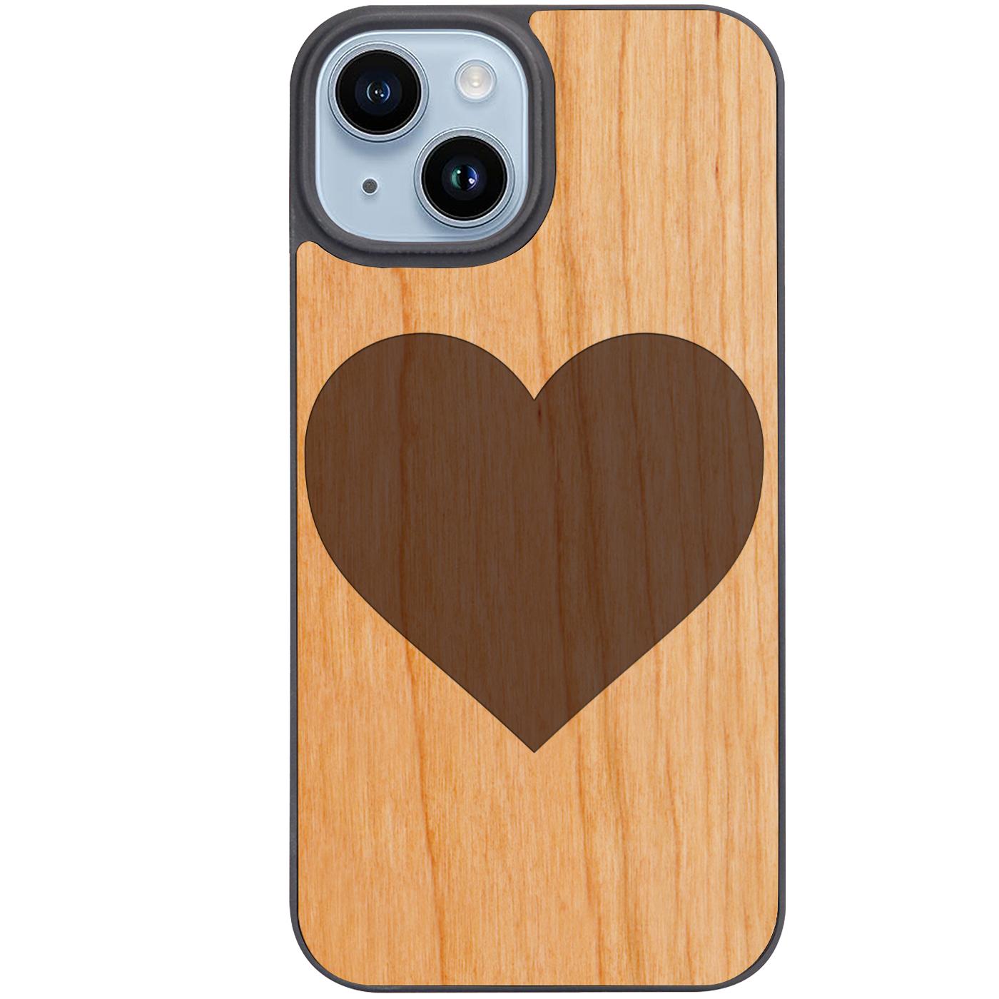 Heart - Engraved Phone Case