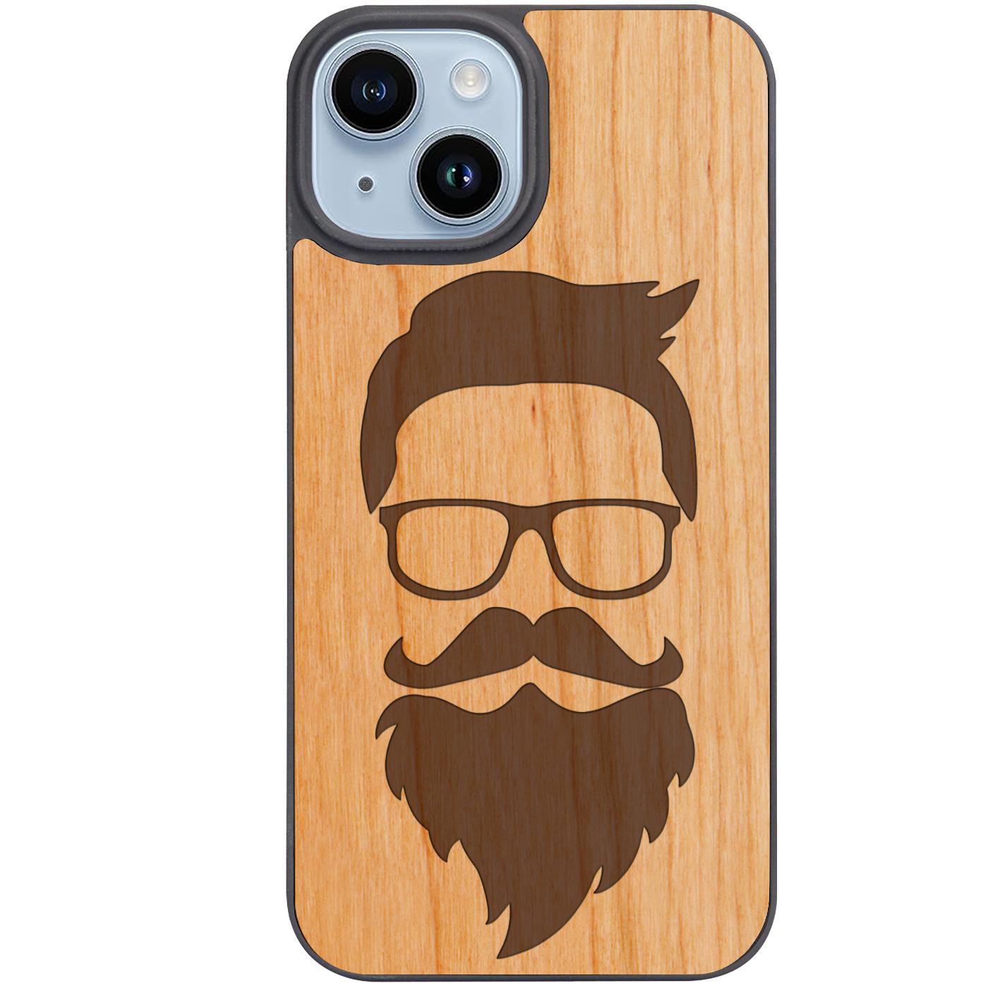 Hipster - Engraved Phone Case