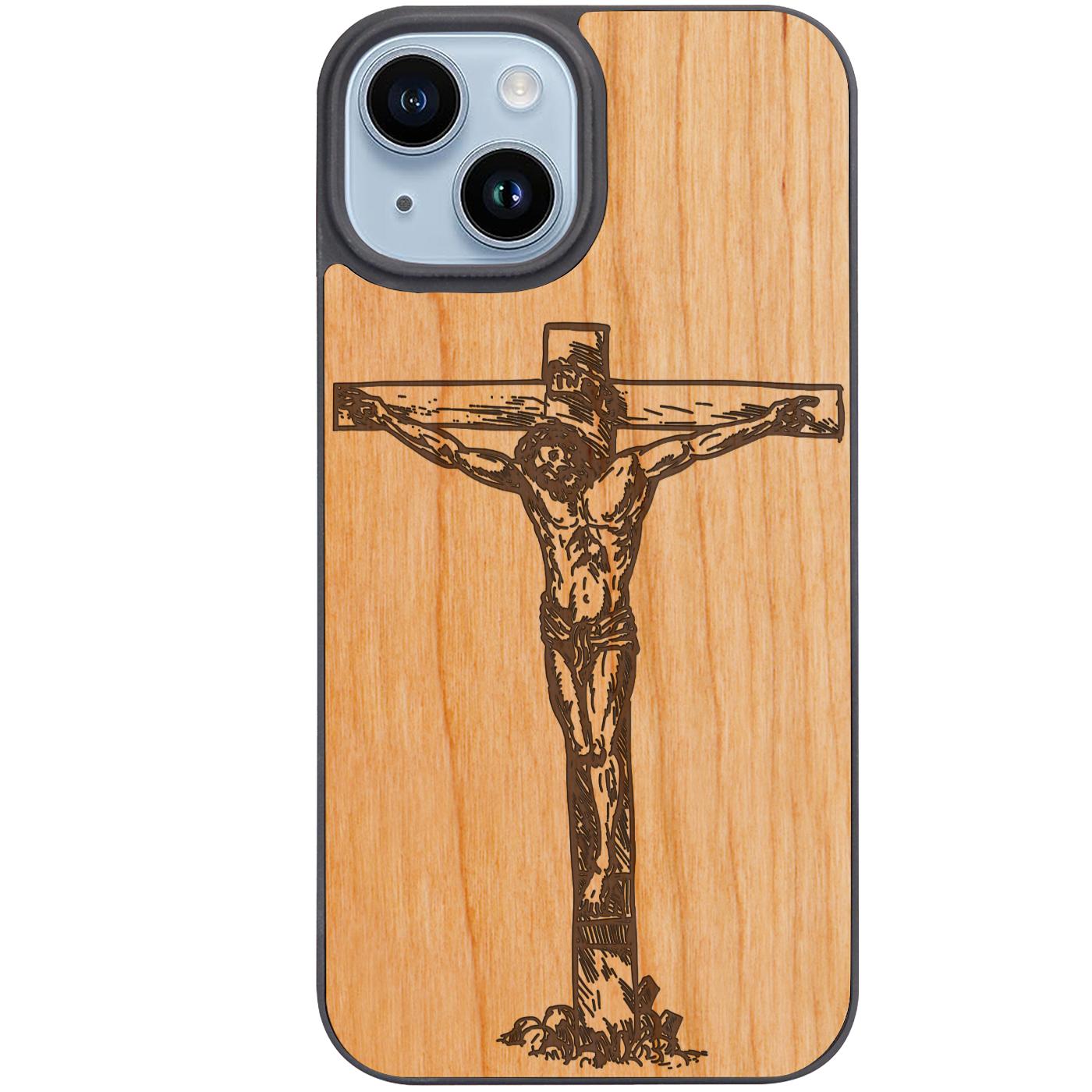 Jesus Cross - Engraved Phone Case