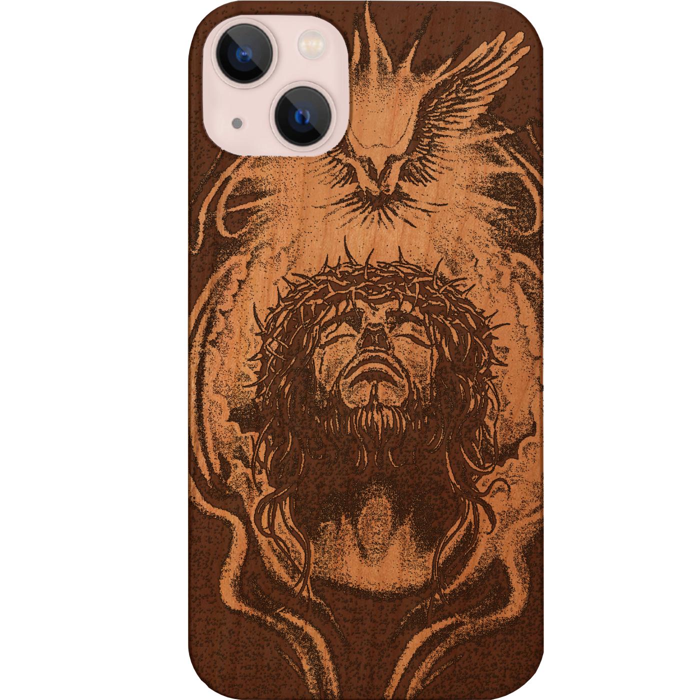 Jesus Crown Engraved Phone Case