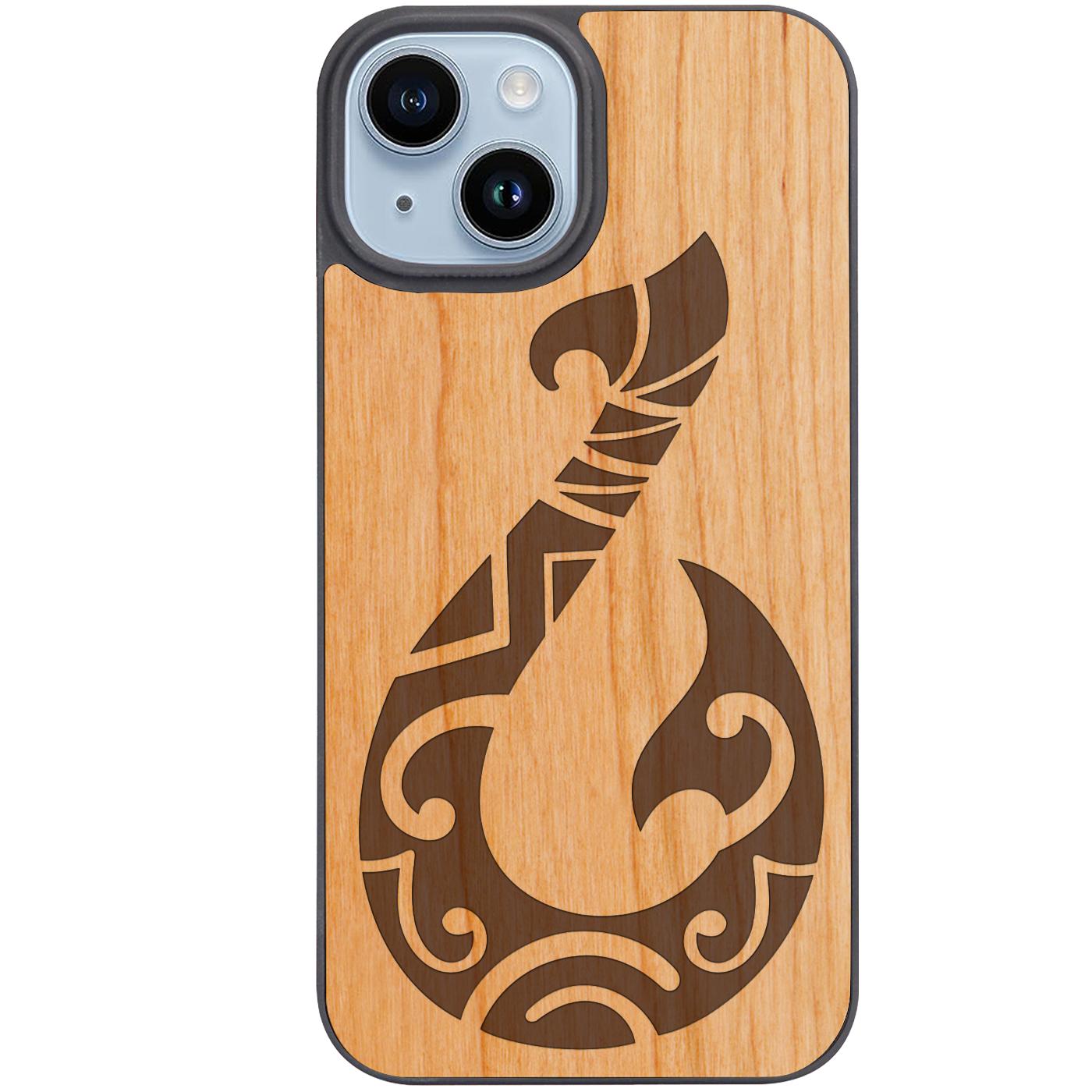Maori Hook - Engraved Phone Case