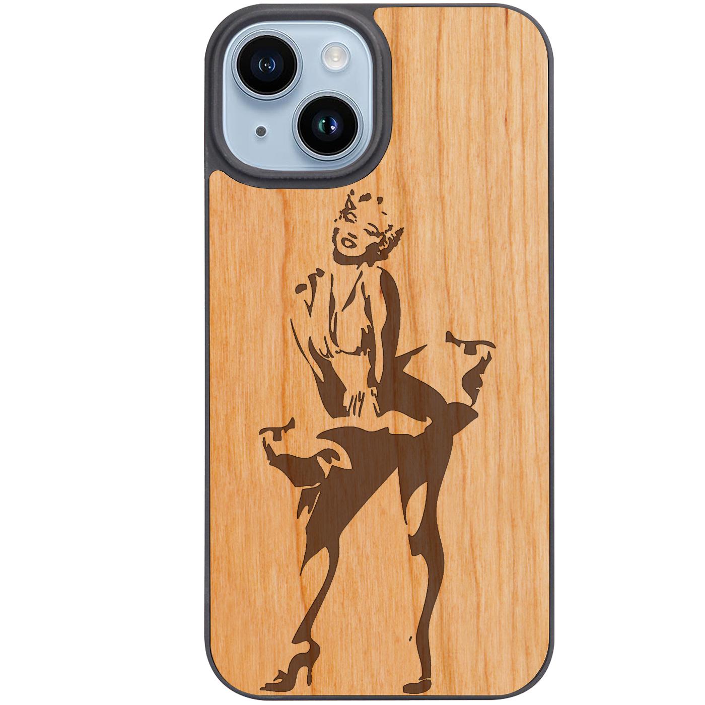 Marilyn Monroe 2 - Engraved Phone Case