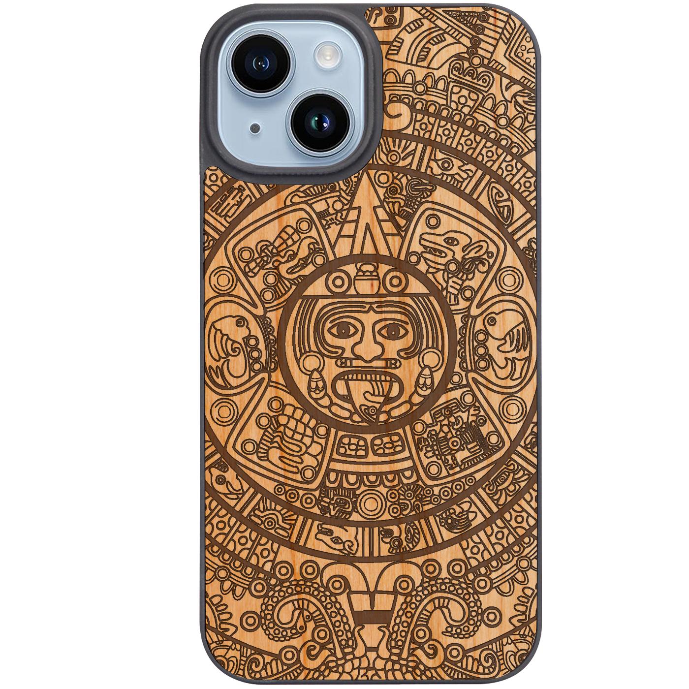 Mayan Calendar 2 - Engraved Phone Case