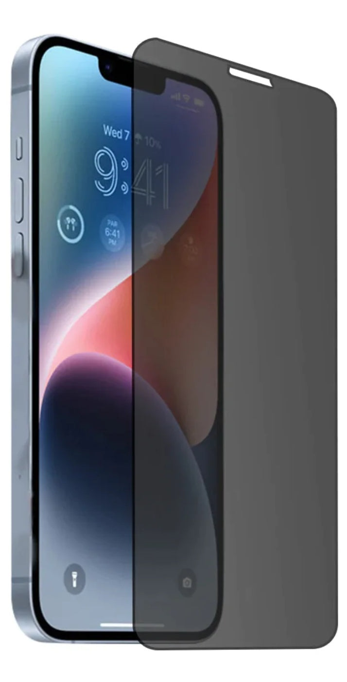 Privacy Glass Screen Protector for iPhone 15/14/13/12/11/X Series
