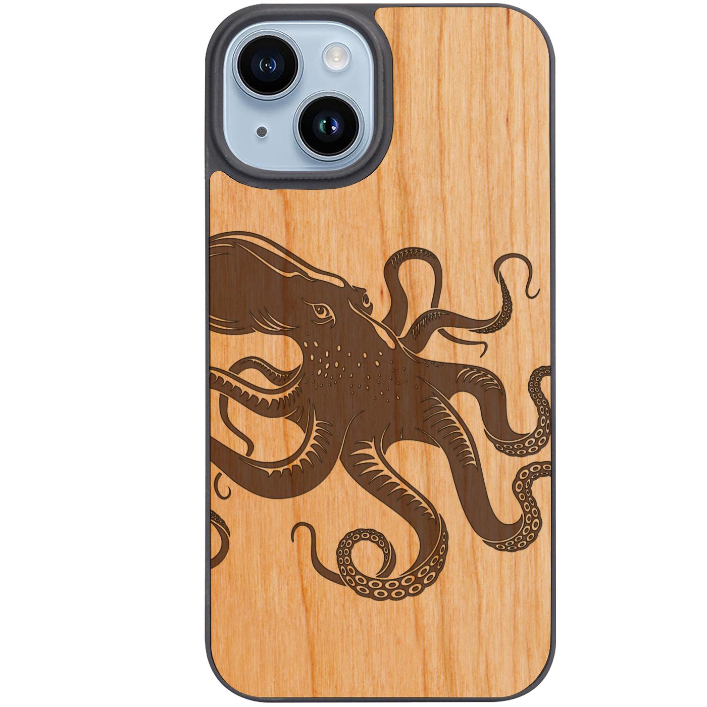 Octopus - Engraved Phone Case