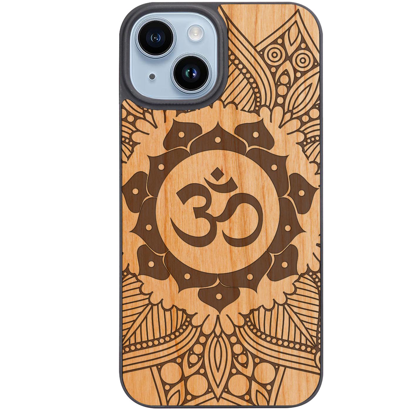 Om Mandala Art - Engraved Phone Case