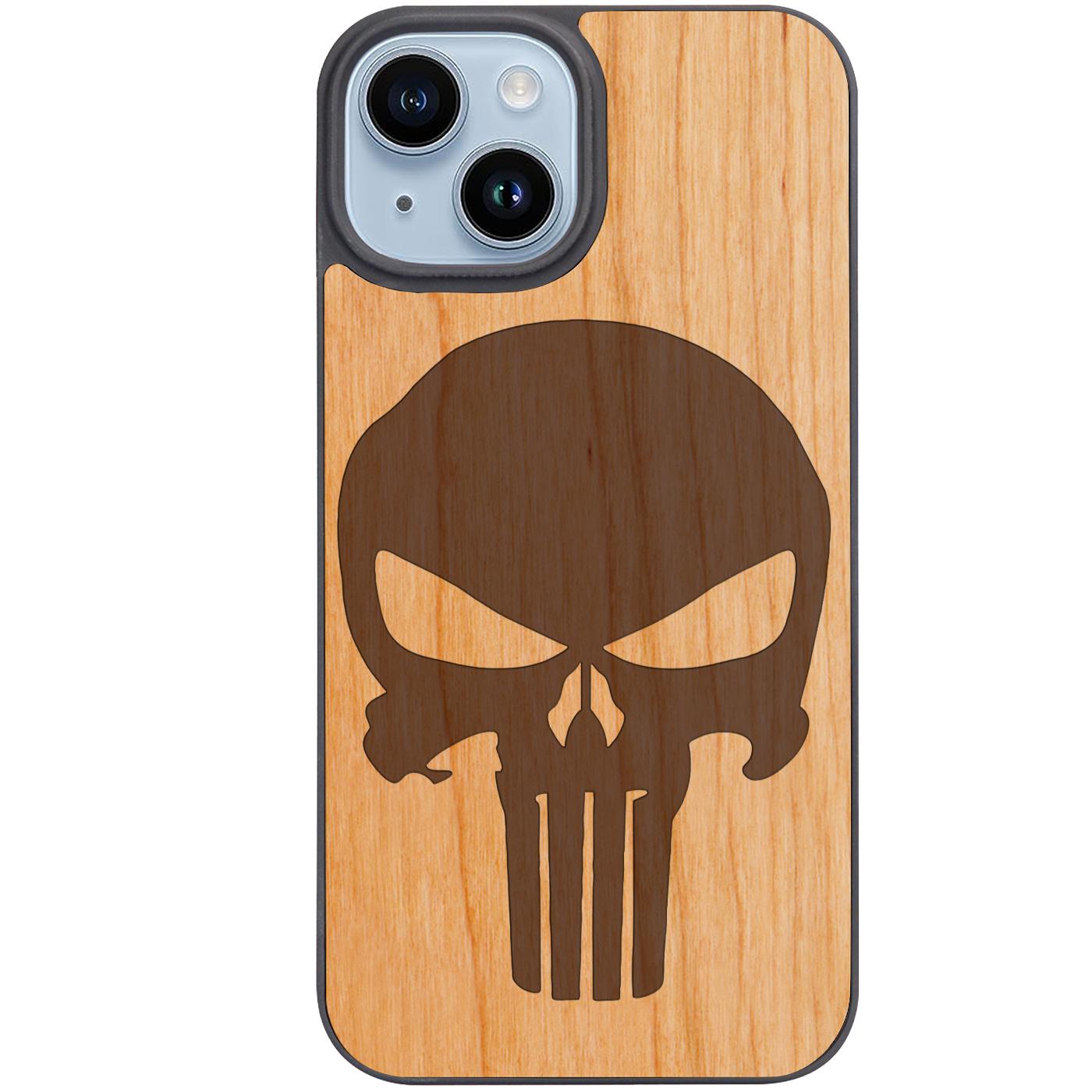 Punisher Skull - Engraved Phone Case