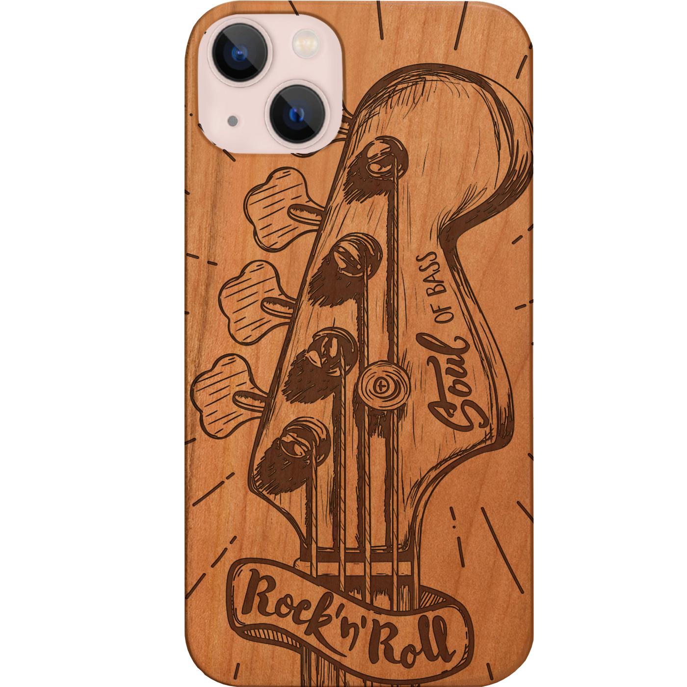 Rock n Roll Bass Engraved Phone Case