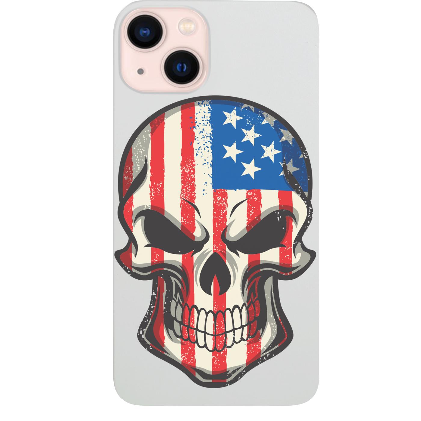 Skull with USA FLag - UV Color Printed Phone Case for iPhone 15/iPhone 15 Plus/iPhone 15 Pro/iPhone 15 Pro Max/iPhone 14/
    iPhone 14 Plus/iPhone 14 Pro/iPhone 14 Pro Max/iPhone 13/iPhone 13 Mini/
    iPhone 13 Pro/iPhone 13 Pro Max/iPhone 12 Mini/iPhone 12/
    iPhone 12 Pro Max/iPhone 11/iPhone 11 Pro/iPhone 11 Pro Max/iPhone X/Xs Universal/iPhone XR/iPhone Xs Max/
    Samsung S23/Samsung S23 Plus/Samsung S23 Ultra/Samsung S22/Samsung S22 Plus/Samsung S22 Ultra/Samsung S21