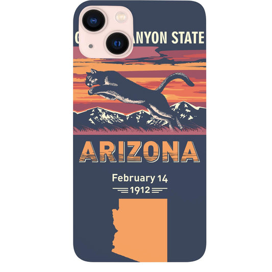 State Arizona - UV Color Printed Phone Case for iPhone 15/iPhone 15 Plus/iPhone 15 Pro/iPhone 15 Pro Max/iPhone 14/
iPhone 14 Plus/iPhone 14 Pro/iPhone 14 Pro Max/iPhone 13/iPhone 13 Mini/
iPhone 13 Pro/iPhone 13 Pro Max/iPhone 12 Mini/iPhone 12/
iPhone 12 Pro Max/iPhone 11/iPhone 11 Pro/iPhone 11 Pro Max/iPhone X/Xs Universal/iPhone XR/iPhone Xs Max/
Samsung S23/Samsung S23 Plus/Samsung S23 Ultra/Samsung S22/Samsung S22 Plus/Samsung S22 Ultra/Samsung S21