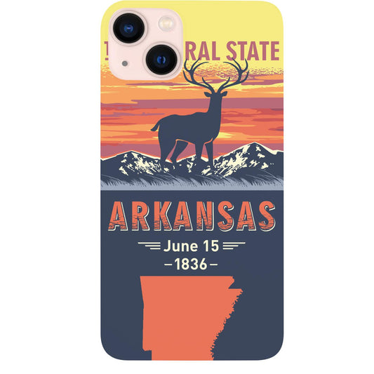 State Arkansas - UV Color Printed Phone Case for iPhone 15/iPhone 15 Plus/iPhone 15 Pro/iPhone 15 Pro Max/iPhone 14/
iPhone 14 Plus/iPhone 14 Pro/iPhone 14 Pro Max/iPhone 13/iPhone 13 Mini/
iPhone 13 Pro/iPhone 13 Pro Max/iPhone 12 Mini/iPhone 12/
iPhone 12 Pro Max/iPhone 11/iPhone 11 Pro/iPhone 11 Pro Max/iPhone X/Xs Universal/iPhone XR/iPhone Xs Max/
Samsung S23/Samsung S23 Plus/Samsung S23 Ultra/Samsung S22/Samsung S22 Plus/Samsung S22 Ultra/Samsung S21
