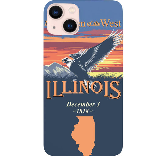 State Illinois - UV Color Printed Phone Case for iPhone 15/iPhone 15 Plus/iPhone 15 Pro/iPhone 15 Pro Max/iPhone 14/
iPhone 14 Plus/iPhone 14 Pro/iPhone 14 Pro Max/iPhone 13/iPhone 13 Mini/
iPhone 13 Pro/iPhone 13 Pro Max/iPhone 12 Mini/iPhone 12/
iPhone 12 Pro Max/iPhone 11/iPhone 11 Pro/iPhone 11 Pro Max/iPhone X/Xs Universal/iPhone XR/iPhone Xs Max/
Samsung S23/Samsung S23 Plus/Samsung S23 Ultra/Samsung S22/Samsung S22 Plus/Samsung S22 Ultra/Samsung S21