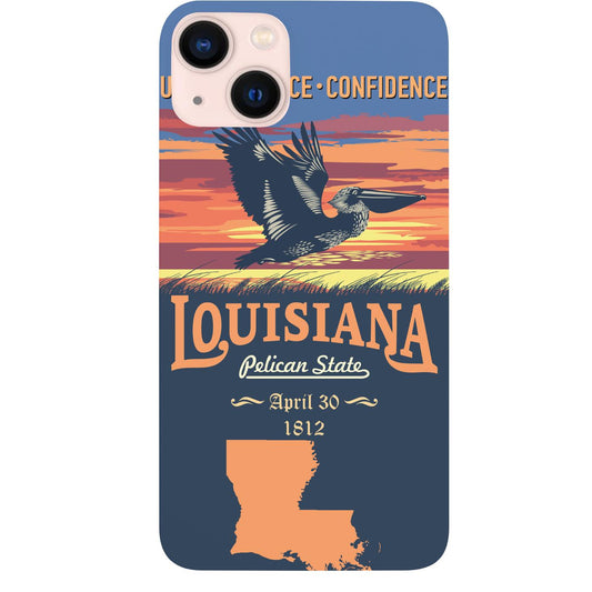 State Louisiana - UV Color Printed Phone Case for iPhone 15/iPhone 15 Plus/iPhone 15 Pro/iPhone 15 Pro Max/iPhone 14/
iPhone 14 Plus/iPhone 14 Pro/iPhone 14 Pro Max/iPhone 13/iPhone 13 Mini/
iPhone 13 Pro/iPhone 13 Pro Max/iPhone 12 Mini/iPhone 12/
iPhone 12 Pro Max/iPhone 11/iPhone 11 Pro/iPhone 11 Pro Max/iPhone X/Xs Universal/iPhone XR/iPhone Xs Max/
Samsung S23/Samsung S23 Plus/Samsung S23 Ultra/Samsung S22/Samsung S22 Plus/Samsung S22 Ultra/Samsung S21