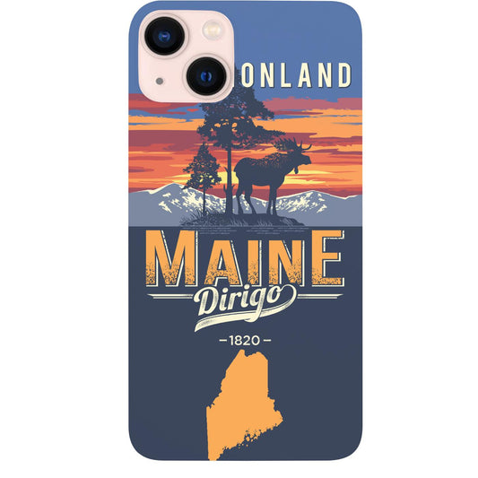State Maine - UV Color Printed Phone Case for iPhone 15/iPhone 15 Plus/iPhone 15 Pro/iPhone 15 Pro Max/iPhone 14/
iPhone 14 Plus/iPhone 14 Pro/iPhone 14 Pro Max/iPhone 13/iPhone 13 Mini/
iPhone 13 Pro/iPhone 13 Pro Max/iPhone 12 Mini/iPhone 12/
iPhone 12 Pro Max/iPhone 11/iPhone 11 Pro/iPhone 11 Pro Max/iPhone X/Xs Universal/iPhone XR/iPhone Xs Max/
Samsung S23/Samsung S23 Plus/Samsung S23 Ultra/Samsung S22/Samsung S22 Plus/Samsung S22 Ultra/Samsung S21